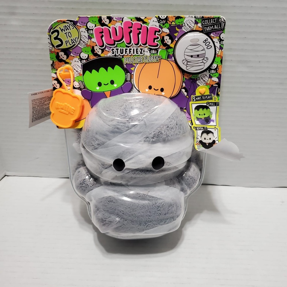 Fluffie Stuffiez Mummy Collectible Plush‎ 3 Ways to Play New Halloween